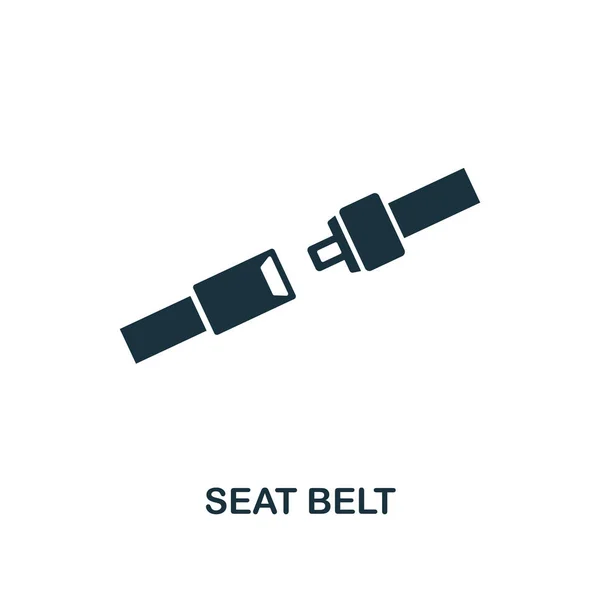 Seat Belt icon. Premium style design from public transport icon collection. UI and UX. Pixel perfect Seat Belt icon for web design, apps, software, print usage. — Stock Vector