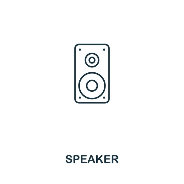 Ícone criativo do alto-falante. Ilustração de elemento simples. Design de símbolo conceito alto-falante da coleção de botões de áudio. Perfeito para web design, aplicativos, software, impressão . — Vetor de Stock