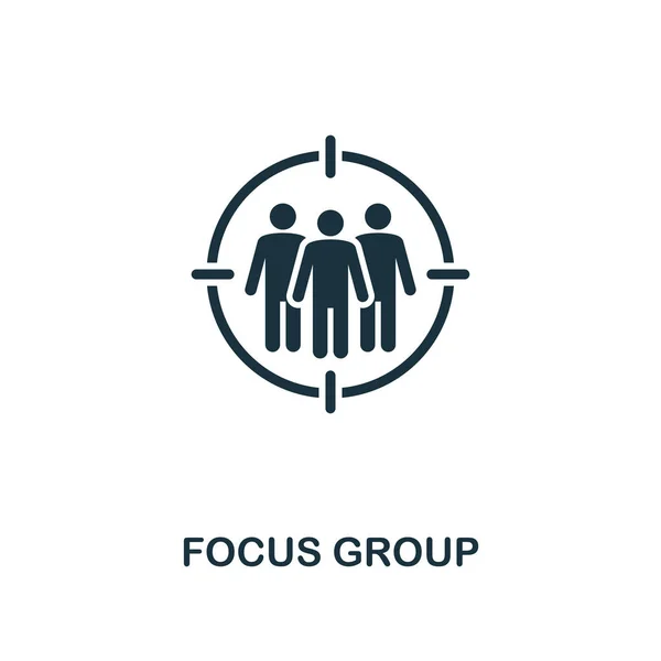 Ícone do Grupo Foco. Design de estilo premium da coleção de ícones de publicidade. UI e UX. Pixel perfeito Focus Group ícone para web design, aplicativos, software, uso de impressão . — Fotografia de Stock