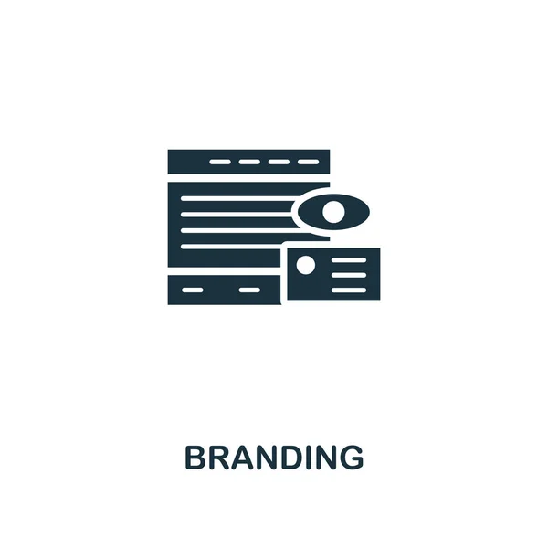Ikona značky. Prémiový styl design z reklamní ikona kolekce. UI a Ux. Pixel perfect Branding ikona pro webdesign, aplikace, software, tiskové využití. — Stock fotografie