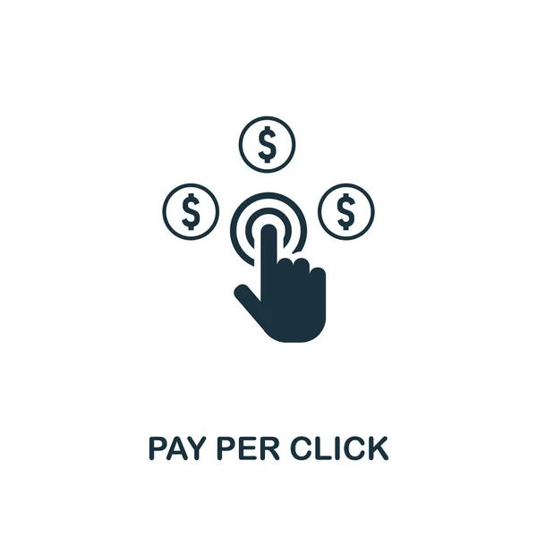 Pay Per Click ikona. Prémiový styl design z reklamní ikona kolekce. UI a Ux. Pixel perfect Pay Per Click ikona pro webdesign, aplikace, software, tiskové využití. — Stock fotografie