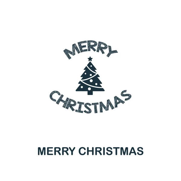 Merry Christmas pictogram. Premium stijl ontwerp van kerst icoon collectie. UI en Ux. Pixel perfect Merry Christmas pictogram voor apps, software, webdesign, print gebruik. — Stockfoto