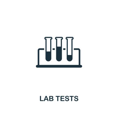 Laboratuvar testleri simgesi. Sigorta primi tarzı tasarım sağlık simge koleksiyonundan. Web tasarım, apps, yazılım, yazdırma kullanım için piksel mükemmel Laboratuar testleri simgesi