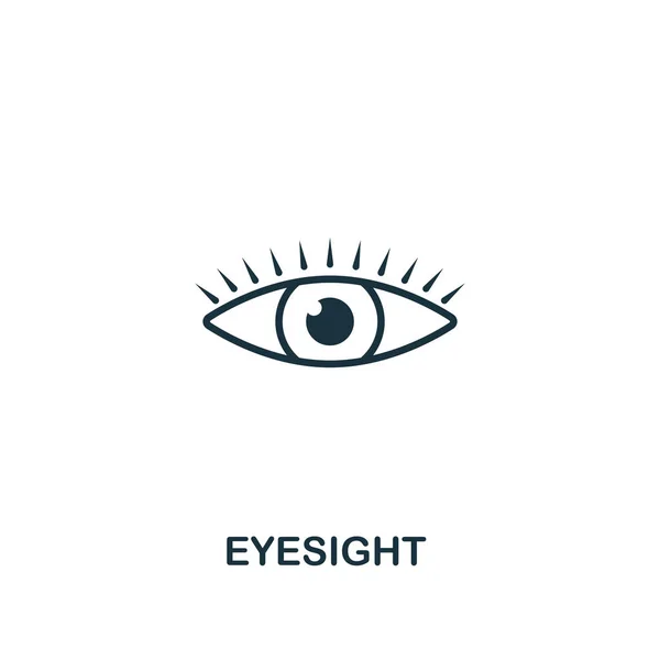 Augensymbol. Premium-Design aus der Ikonensammlung des Gesundheitswesens. Pixel perfektes Sehsymbol für Webdesign, Apps, Software, Drucknutzung — Stockvektor
