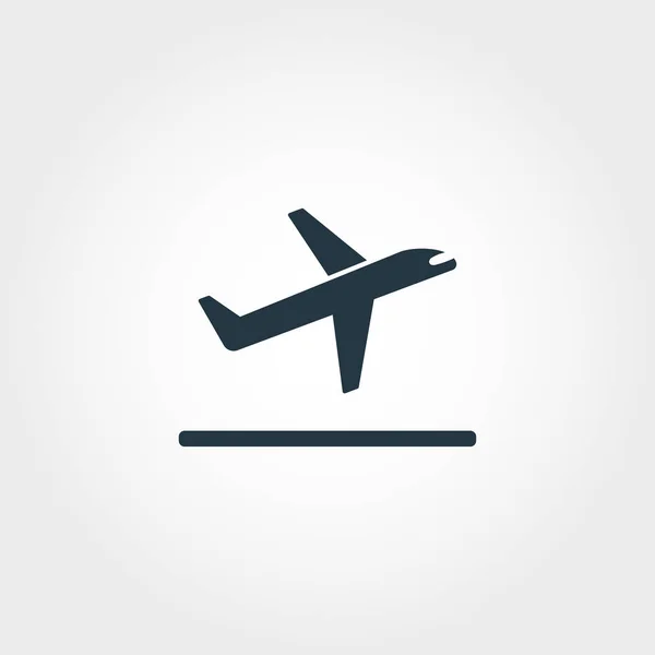 Απογείωση εικονίδιο. Premium σχεδιασμό στυλ από τη συλλογή εικονίδιο airport. Τέλεια εικόνα απογείωση pixel για σχεδιασμό ιστοσελίδων, εφαρμογές, λογισμικό, χρήση της εκτύπωσης — Φωτογραφία Αρχείου