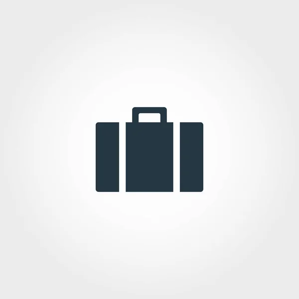Bagaglio icona creativa. Illustrazione semplice elemento. Design del simbolo del bagaglio dalla collezione aeroportuale. Perfetto per web design, applicazioni, software, stampa . — Vettoriale Stock