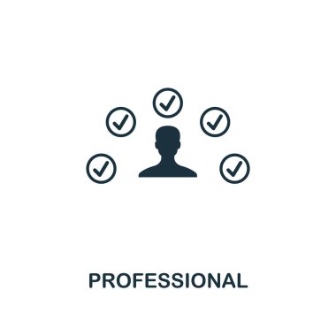 Profesyonel simgesi. Sigorta primi tarzı tasarım etki unsuru simgesi koleksiyonundan. Web tasarım, apps, yazılım, yazdırma kullanım için piksel mükemmel profesyonel simgesi