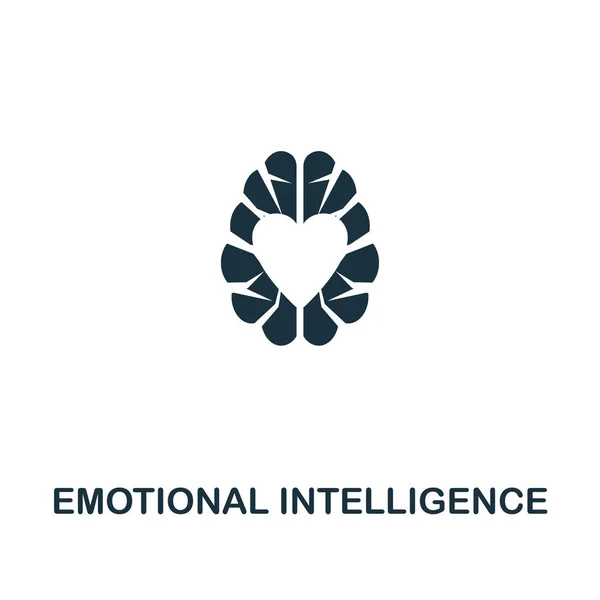 Икона эмоционального интеллекта. Дизайн стиля Мбаппе из коллекции значков личности. Иконка Pixel Intelligence для веб-дизайна, приложений, программного обеспечения, использования печати — стоковый вектор