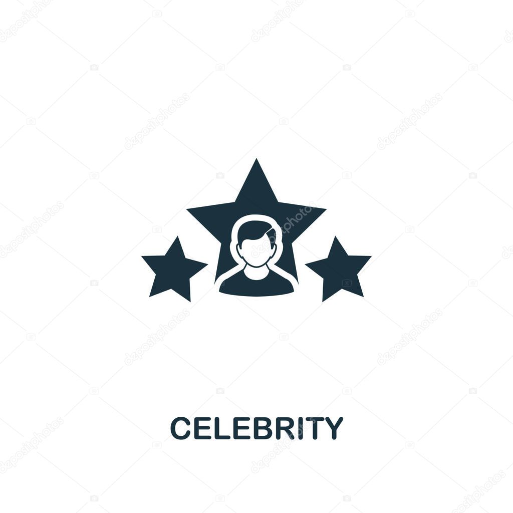 Celebrity icon. Premium style design from influencer collection. Pixel perfect celebrity icon for web design, apps, software, printing usage.