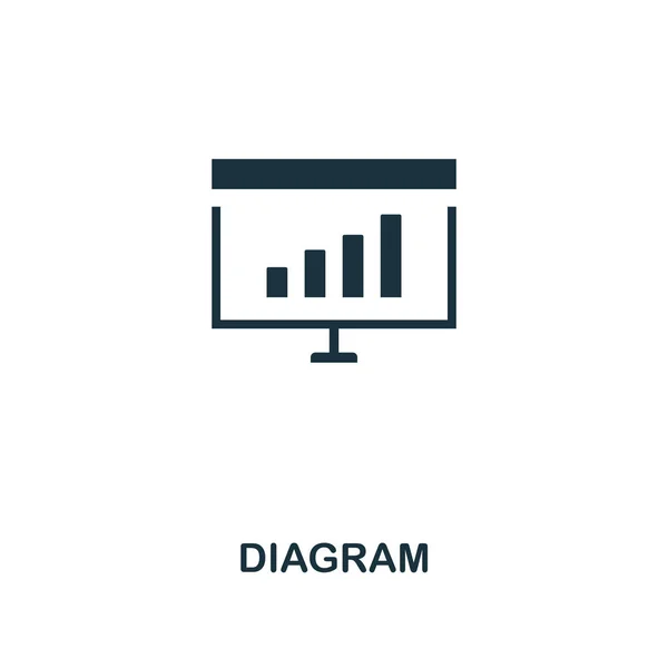 Ikona diagramu. Prémiový design stylu ze sbírky ikon. Pixel ideální diagram ikona pro web design, aplikace, software, použití tisku — Stock fotografie