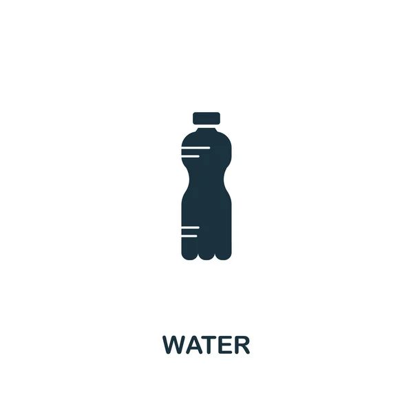 Icono del agua. Diseño de estilo premium de la colección de iconos de fitness. Pixel perfecto icono de agua para el diseño web, aplicaciones, software, uso de impresión — Foto de Stock