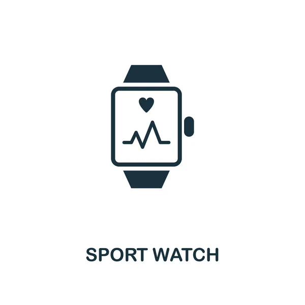 Sport klocka ikon. Premium stil design från fitness ikon insamling. Pixel perfekt sportklocka ikonen för appar, programvara, webbdesign, utskriftsvolymer — Stockfoto