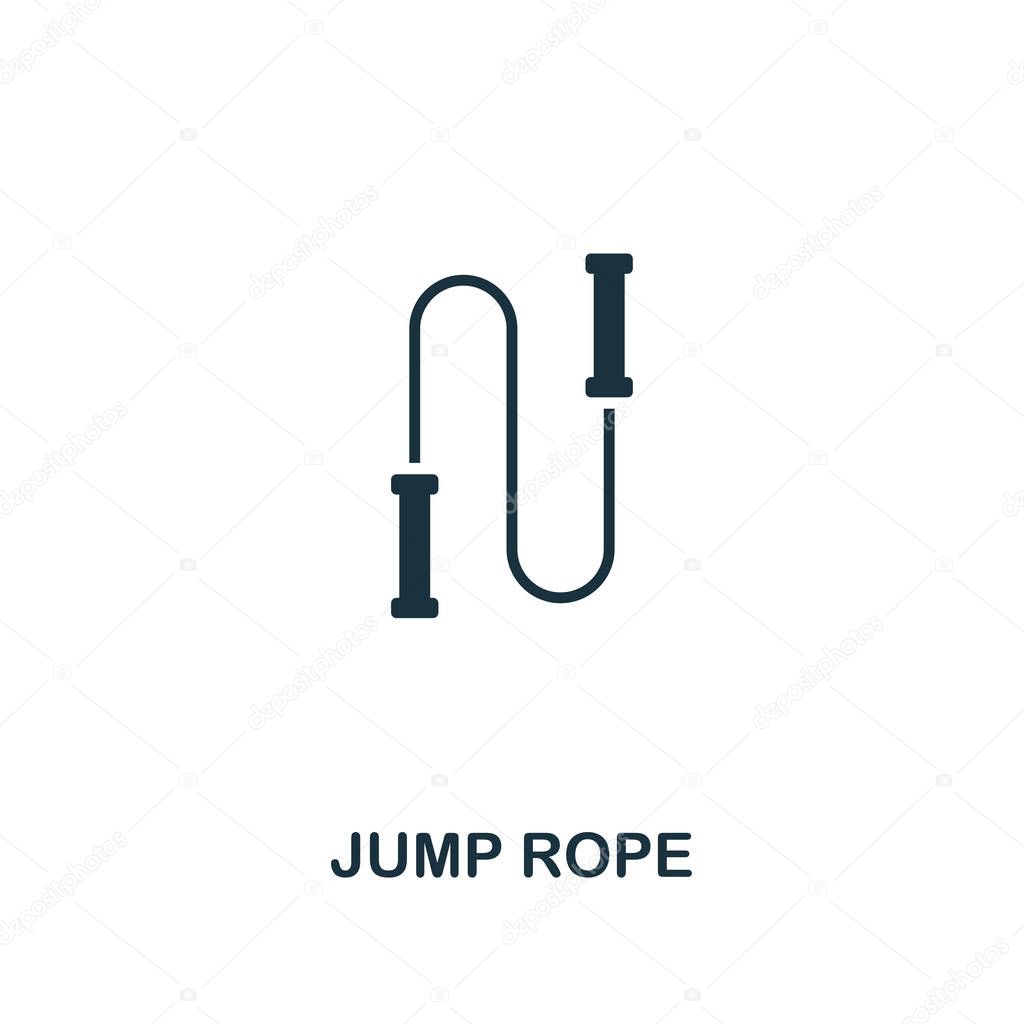 Jump Rope icon. Premium style design from fitness collection. Pixel perfect jump rope icon for web design, apps, software, printing usage.