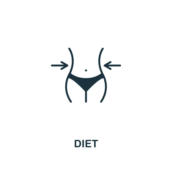 Ernährungsikone. Premium-Design aus der Fitness-Ikone-Kollektion. Pixel perfekte Diät-Symbol für Web-Design, Apps, Software, Print-Nutzung — Stockvektor