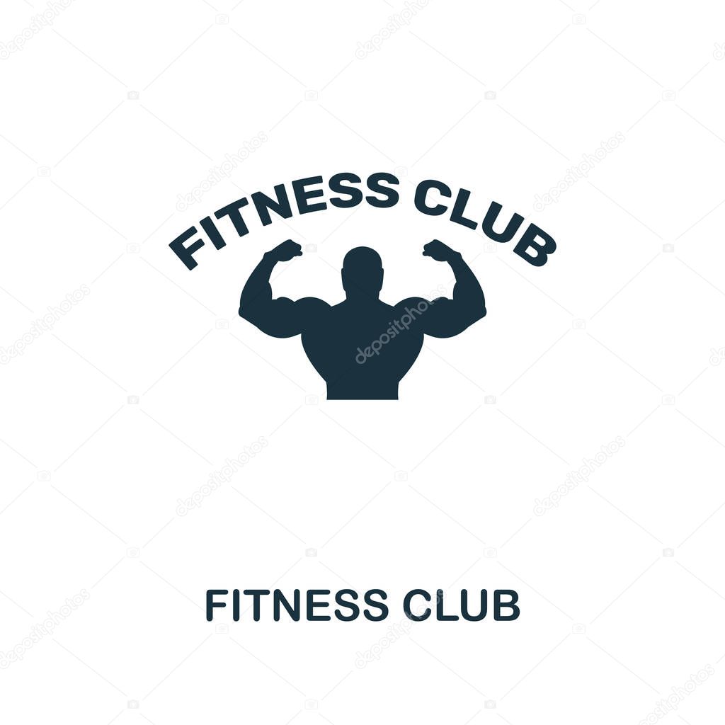 Fitness Club icon. Premium style design from fitness collection. Pixel perfect fitness club icon for web design, apps, software, printing usage.