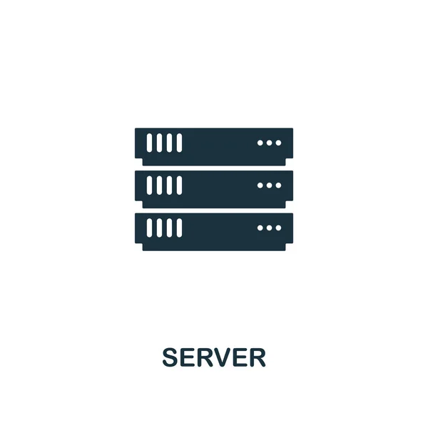 Icona del server. Design in stile premium dalla collezione di icone di web hosting. Icona del server perfetto pixel per la progettazione web, applicazioni, software, utilizzo di stampa — Foto Stock