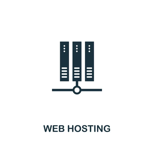 Web Hosting-ikonen. Premium stil design från webbhotell ikon insamling. Pixel perfekta webbhotell ikonen för appar, programvara, webbdesign, utskriftsvolymer — Stock vektor