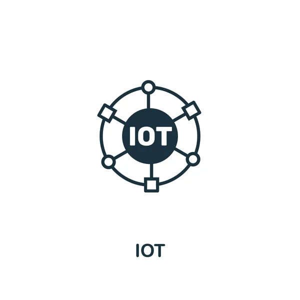 IOT ikonra. Prémium-stílusú design, a pixel tökéletes Iot ikon, webdesign, szoftver és nyomtatási használat — Stock Fotó