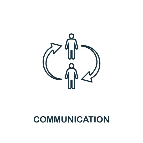 Ikony komunikace. Tenký obrys creativecommunication design z kolekce měkkých dovedností. Webdesign, aplikace, software a tiskové využití — Stock fotografie