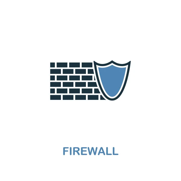 Firewall icon in 2 colors style design. Premium symbol from security icons collection. Pixel perfect Firewall icon for web ui and ux, apps, software usage — Stock Photo, Image