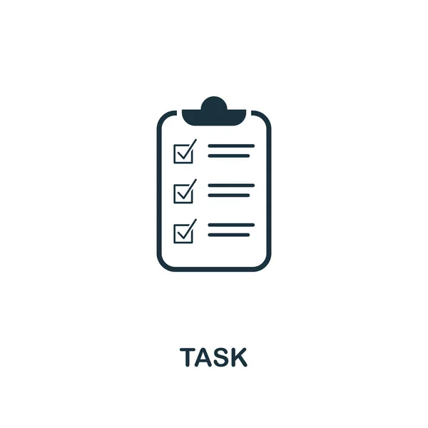 Task Icon Premium Style Design Pixel Perfect Task Icon Web — Stock Vector