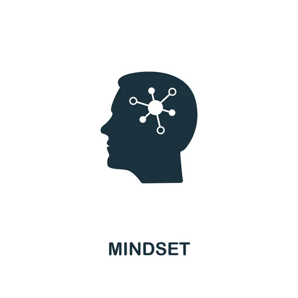 Значок Mindset. Дизайн в стиле Мбаппе, иконка Mindset для веб-дизайна, приложений, программного обеспечения, использования печати — стоковый вектор