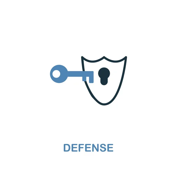 Deffense ikon i 2 färger stil design. Premium-symbol från säkerhet ikoner collection. Pixel perfekt Deffense ikonen för web ui och ux, appar, programvaruanvändning — Stock vektor