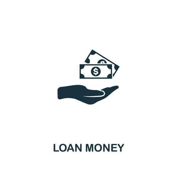 Loan Money icon. Premium style design from business management icon collection. Pixel perfect Loan Money icon for web design, apps, software, print usage
