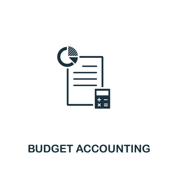 Begroting Accounting pictogram. Premium stijl ontwerp van zakelijke beheer icoon collectie. Pixel perfect begroting Accounting pictogram voor apps, software, webdesign, print gebruik — Stockvector