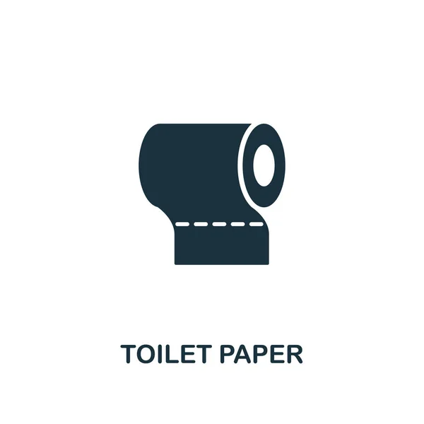 Klopapier-Ikone. Premium-Design aus der Hygiene-Ikonen-Kollektion. Pixel perfektes Toilettenpapier-Symbol für Webdesign, Apps, Software, Drucknutzung — Stockvektor