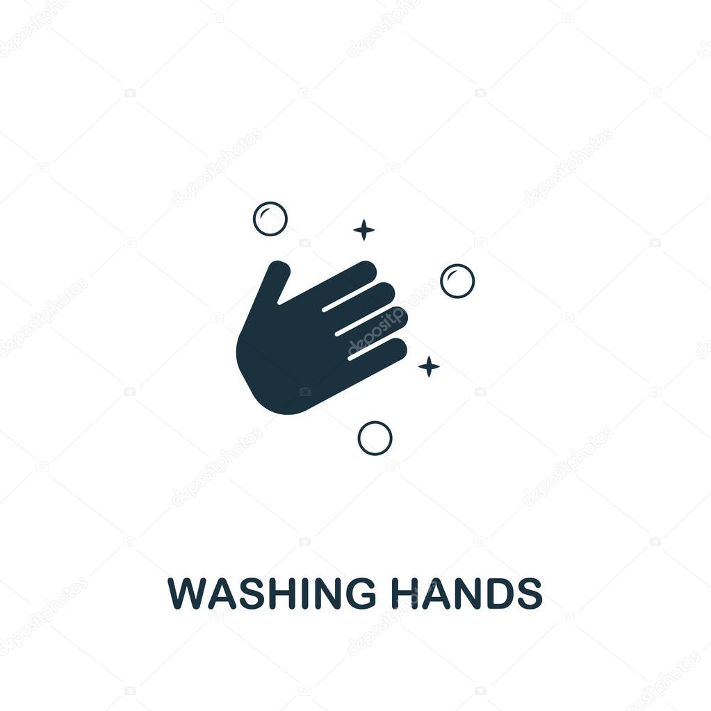Washing Hands icon. Premium style design from hygiene collection. Pixel perfect washing hands icon for web design, apps, software, printing usage.