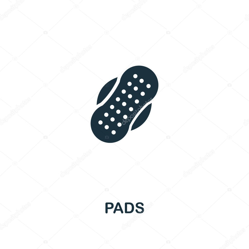 Pads icon. Premium style design from hygiene collection. Pixel perfect pads icon for web design, apps, software, printing usage.
