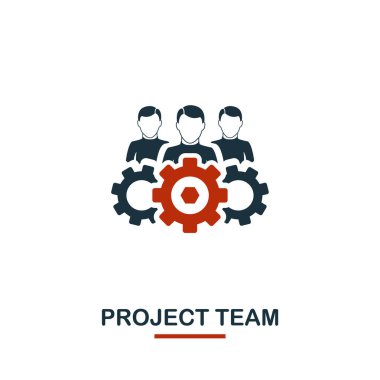Proje takım simgesi. Sigorta primi tarzı tasarım çalışması simgesi koleksiyonundan. Web tasarım, apps, yazılım, yazdırma kullanım için UI ve UX Pixel mükemmel proje ekibi simgesi.