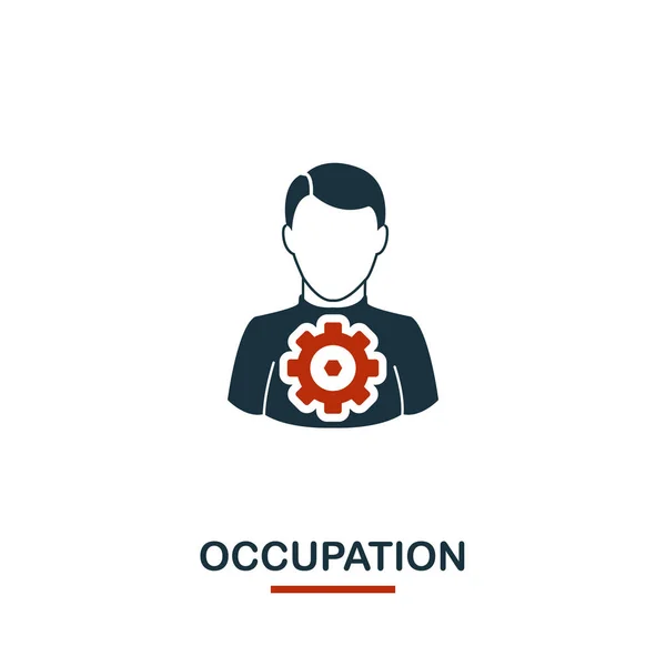 Occupation icon. Premium style design from teamwork icon collection. UI and UX. Pixel perfect Occupation icon for web design, apps, software, print usage. — Stock Vector