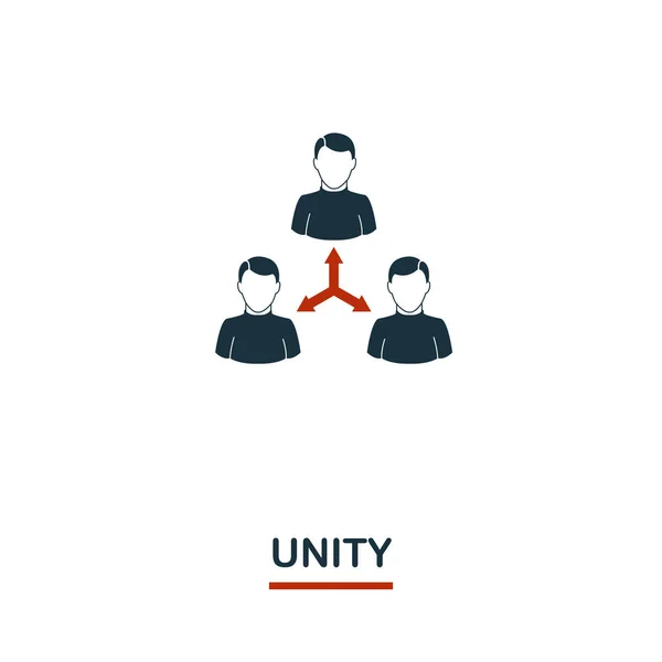 Icono de unidad. Diseño de estilo premium de la colección de iconos de trabajo en equipo. UI y UX. Pixel icono perfecto Unity para el diseño web, aplicaciones, software, uso de impresión . — Vector de stock