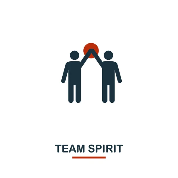 Icono de espíritu de equipo. Diseño de estilo premium de la colección de iconos de trabajo en equipo. UI y UX. Icono perfecto de Team Spirit para diseño web, aplicaciones, software, uso de impresión . — Archivo Imágenes Vectoriales