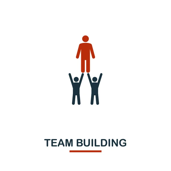 Icono de Team Building. Diseño de estilo premium de la colección de iconos de trabajo en equipo. UI y UX. Pixel icono perfecto Team Building para el diseño web, aplicaciones, software, uso de impresión . — Archivo Imágenes Vectoriales