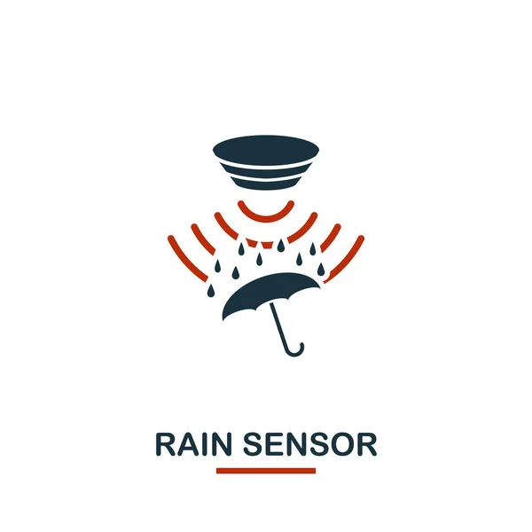 Regen Sensor pictogram uit sensoren iconen collectie. Creatieve twee kleuren ontwerp symboolpictogram regen sensor. Webdesign, apps, gebruik van software. UI en Ux — Stockvector