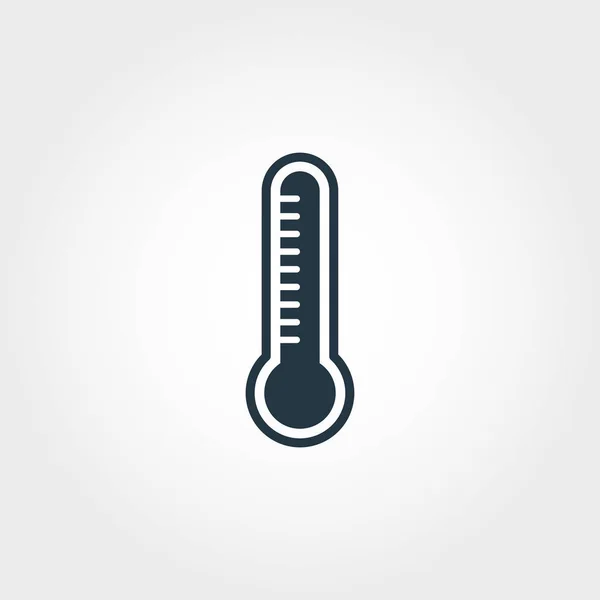 Icono de medición de temperatura de la colección de iconos de medición. Elemento creativo icono de medición de temperatura de diseño. Diseño web, aplicaciones, uso de software. UI y UX — Vector de stock