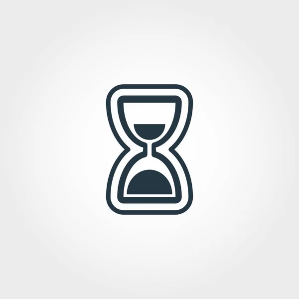 Icono de reloj de arena de la colección de iconos de medición. Elemento creativo diseño icono reloj de arena. Diseño web, aplicaciones, uso de software. UI y UX — Archivo Imágenes Vectoriales