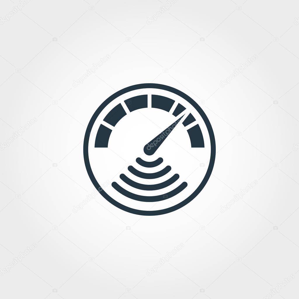 Internet Speed Measurement icon from measurement icons collection. Creative element design internet speed measurement icon. Web design, apps, software usage. UI and UX.