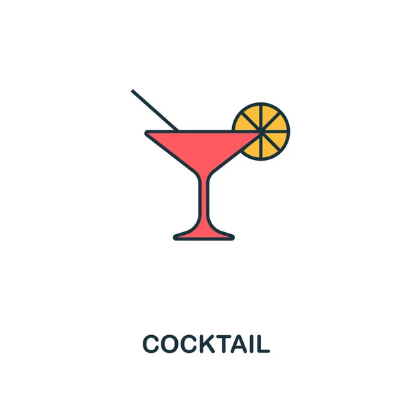 Cocktail icon. Creative 2 colors design fromCocktail icon from party icon collection. Perfect for web design, apps, software, printing — Stock Vector