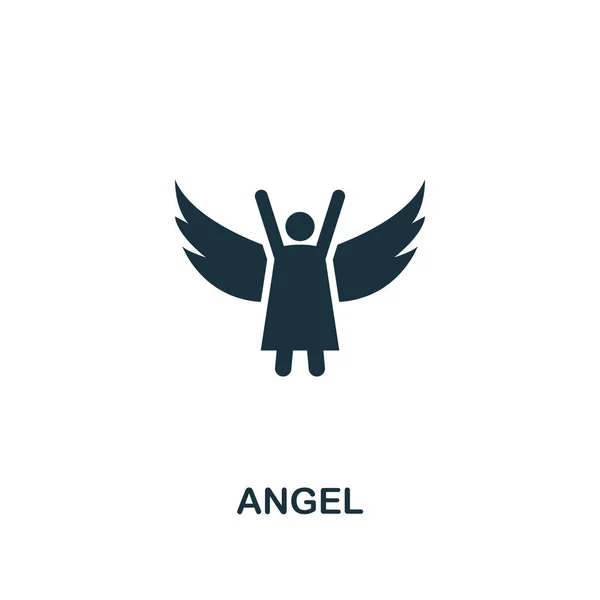 Икона Ангела. Дизайн креативных элементов из коллекции пасхальных икон. Pixel Perfect Angel значок для веб-дизайна, приложений, программного обеспечения, использования печати — стоковый вектор