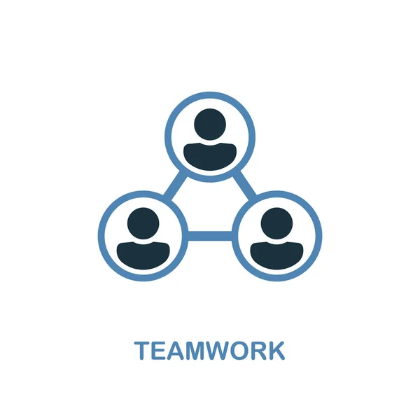 Teamwork icoon. Pixel perfect. Monochroom teamwork icon symbool van human resources Collection. Twee kleuren element voor web design, apps, software, print. — Stockfoto