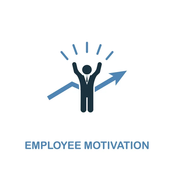 Employee Motivation icon. Pixel perfect. Monochrome Employee Motivation icon symbol from human resources collection. Two colors element for web design, apps, software, print. — Stock Photo, Image