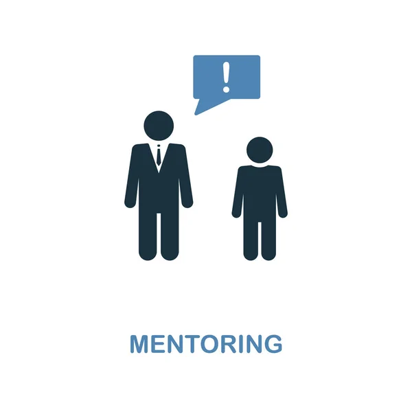 Mentoring icoon. Pixel perfect. Monochrome mentoring icon symbool van human resources Collection. Twee kleuren element voor web design, apps, software, print. — Stockfoto