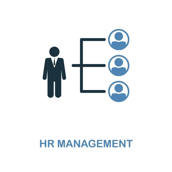 Hr Management icon. Pixel perfect. Monochrome Hr Management icon symbol from human resources collection. Two colors element for web design, apps, software, print. — Stock Photo, Image