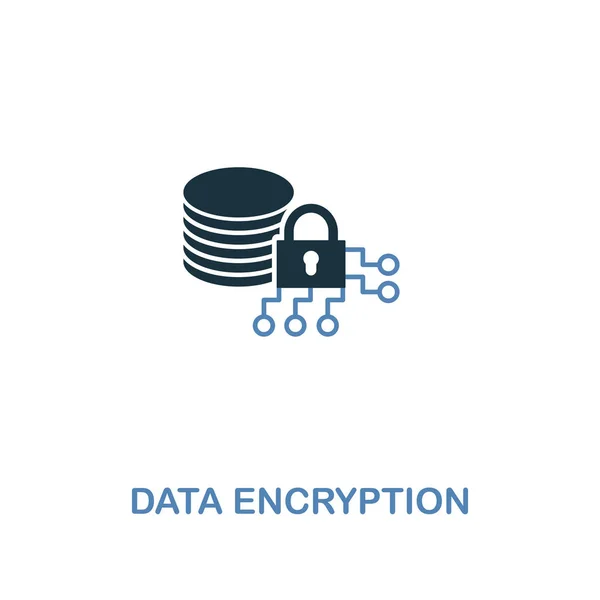 Data Encryption icon in two colors. Premium design from internet security icons collection. Pixel perfect simple pictogram data encryption icon for web design and printing — Stock Photo, Image