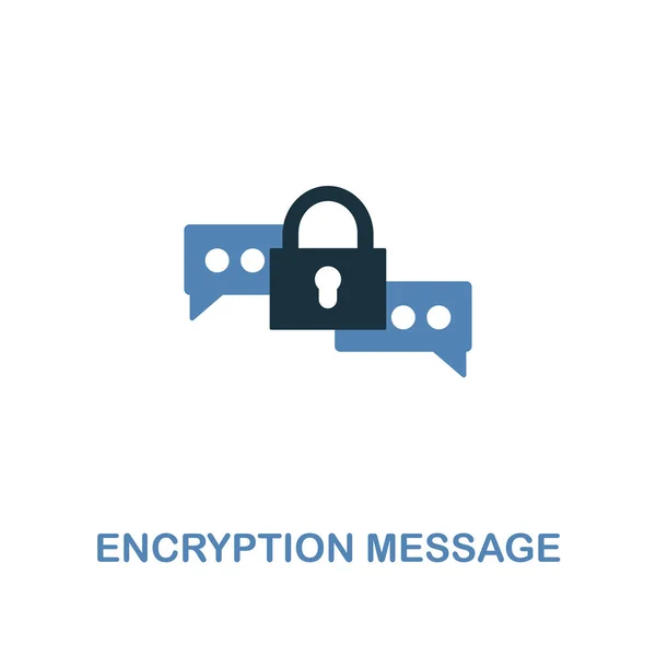 Encryption Message icon in two colors. Premium design from internet security icons collection. Pixel perfect simple pictogram encryption message icon for web design and printing