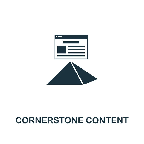 Cornerstone Content icon. Creative element design from content icons collection. Pixel perfect Cornerstone Content icon for web design, apps, software, print usage